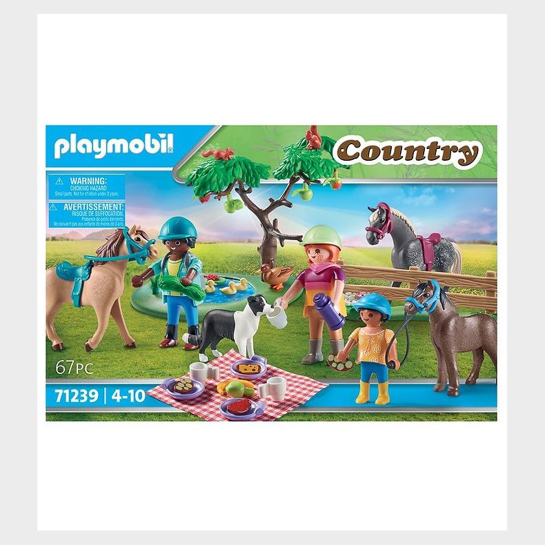 Playmobil Country - Picnic Med Heste - 71239 - 67 Dele