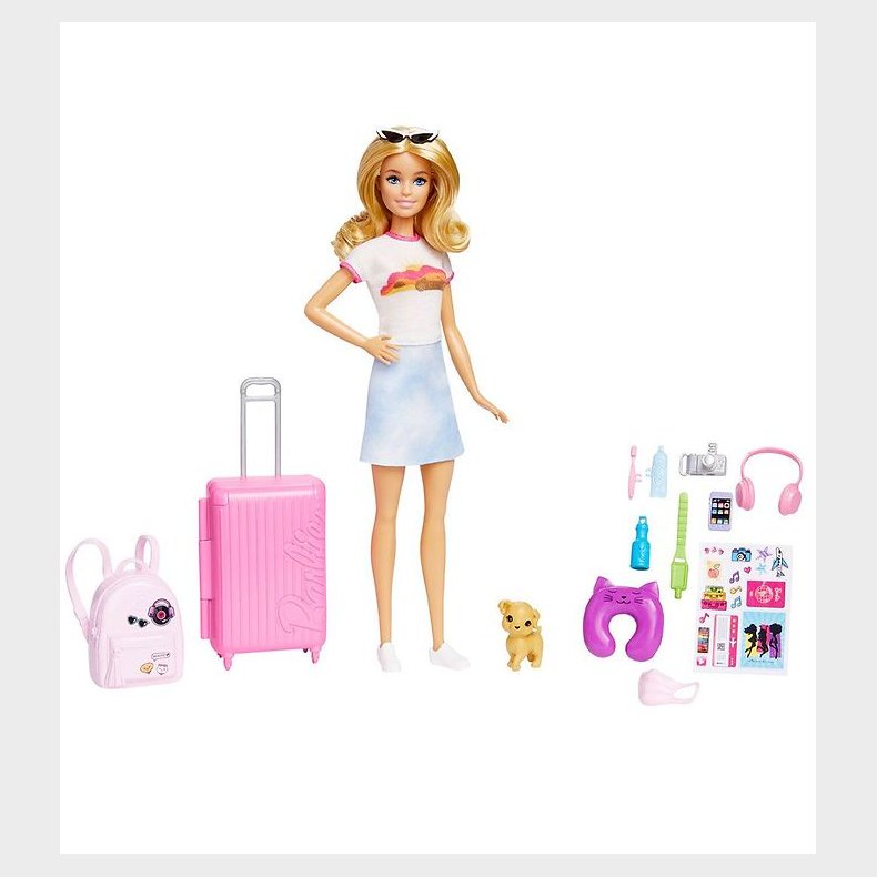 Barbie Dukkest - Travel Malibu Playset