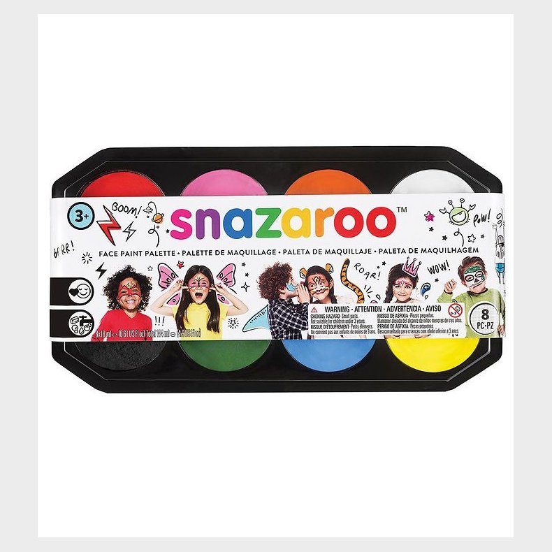Snazaroo Ansigtsmaling - 8 farver