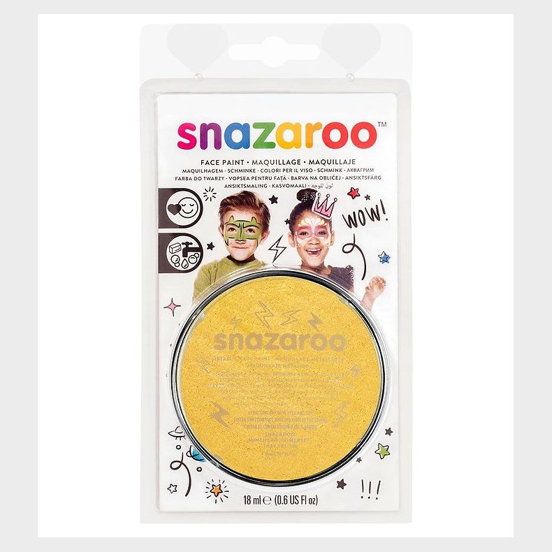 Snazaroo Ansigtsmaling - 18 ml - Gold