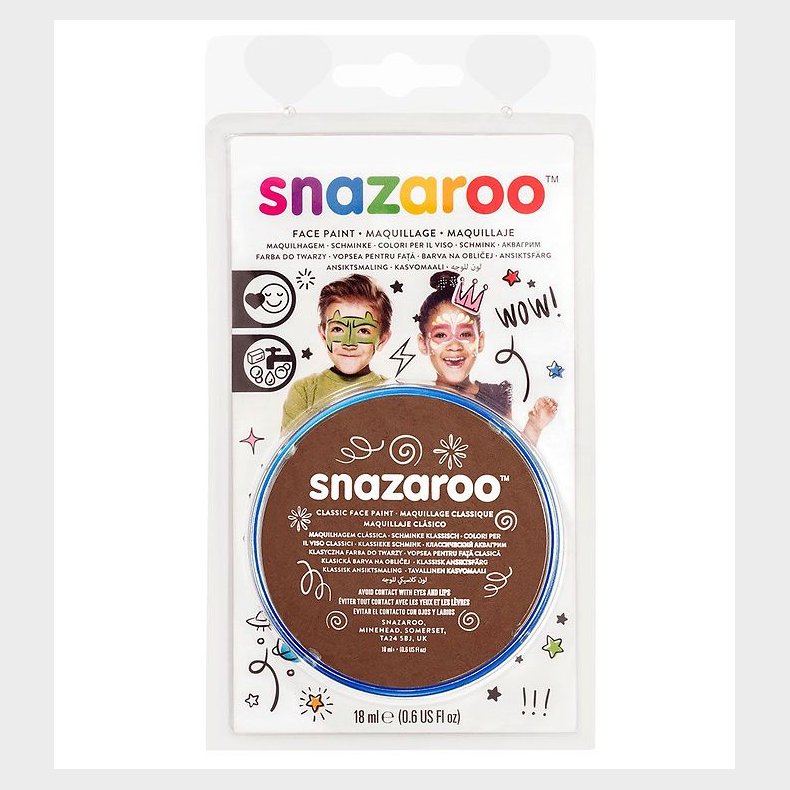 Snazaroo Ansigtsmaling - 18 ml - Light Brown