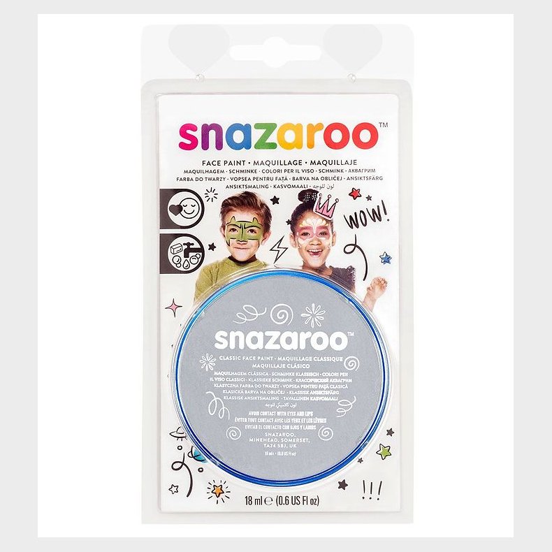 Snazaroo Ansigtsmaling - 18 ml - Light Grey
