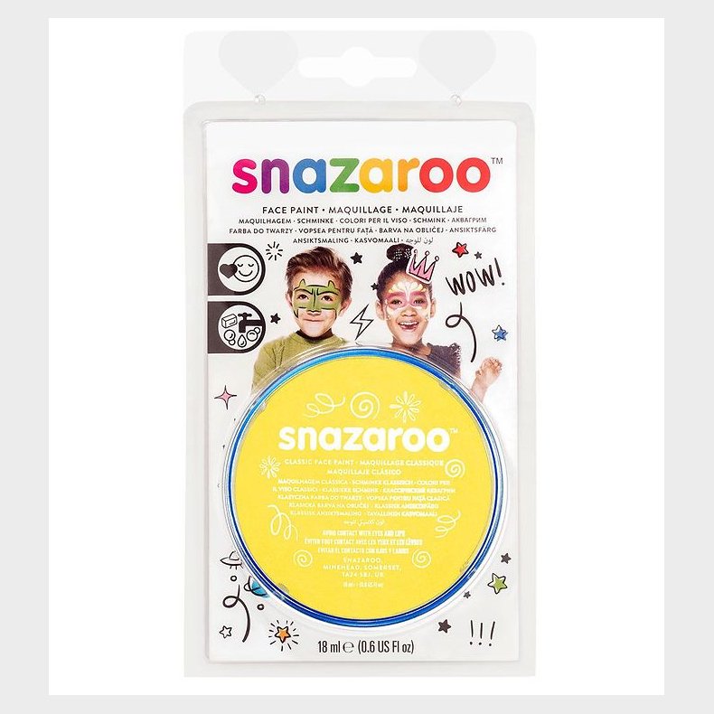 Snazaroo Ansigtsmaling - 18 ml - Bright Yellow