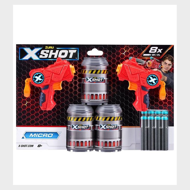 X-SHOT Skumgevrer - 2-pak - Excel - Double Micro