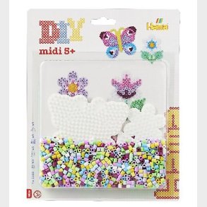 Hama Midi Perlest - 1100 stk. - Sommerfugl & Blomst