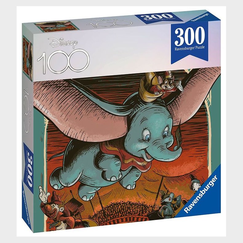 Ravensburger - 300 Brikker - Disney Dumbo 100 r