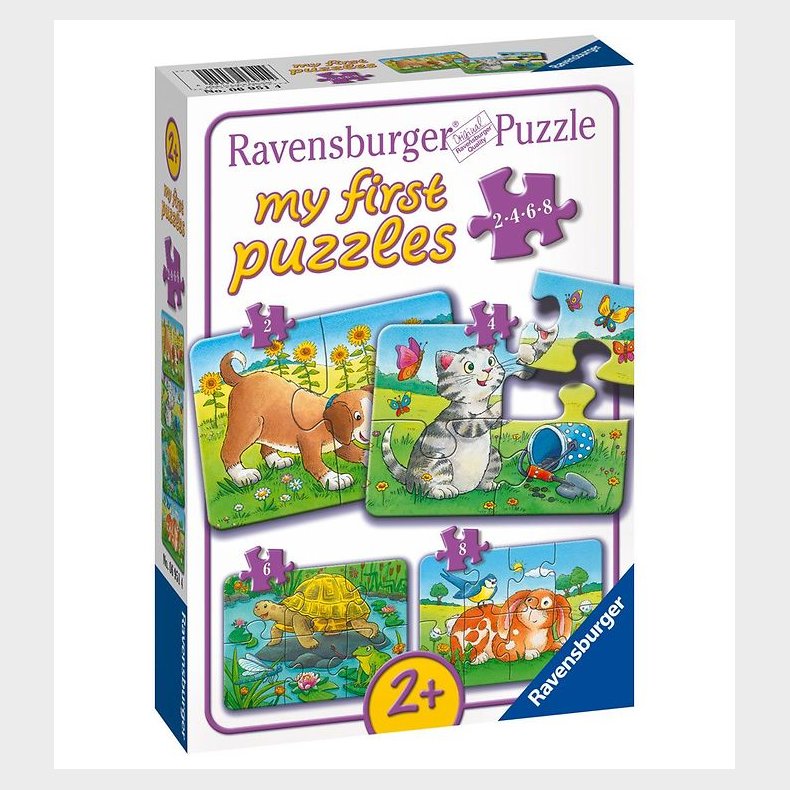 Ravensburger Puslespil - My First - 4 Forskellige - Cute Pets
