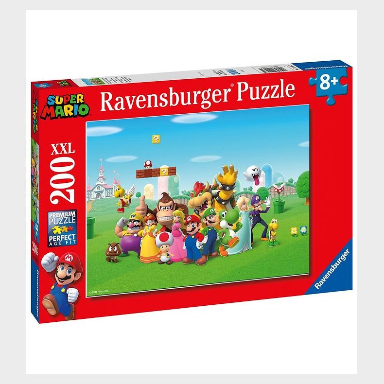 Ravensburger Puslespil - 200 Brikker - Super Mario Adventure