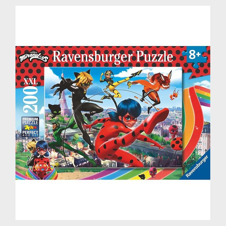 Ravensburger Puslespil - 200 Brikker - Miraculous