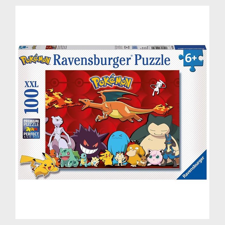 Ravensburger Puslespil - 100 Brikker - My Favorite Pok&eacute;mon