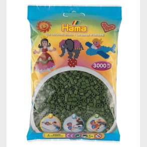 Hama Midi Perler - 3000 stk. - Skovgrn