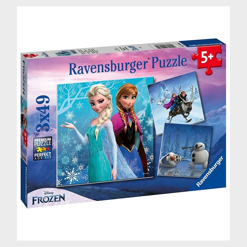 Ravensburger Puslespil - 3x49 Brikker - Winter Adventures