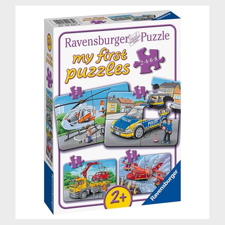 Ravensburger Puslespil - My First - 4 Forskellige - My Emergency
