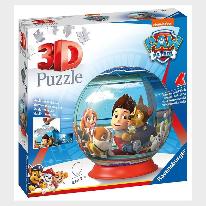 Ravensburger 3D Puslespil - 72 Brikker - Paw Patrol