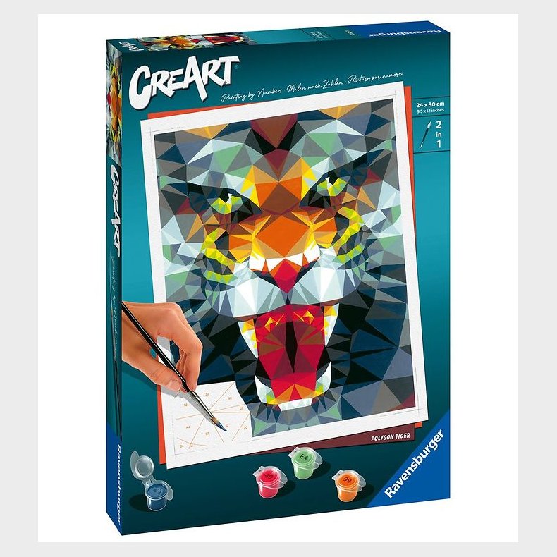Ravensburger CreArt - Malest - Polygon Tiger