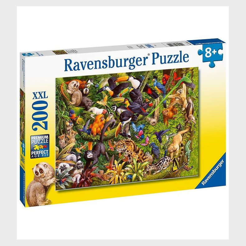 Ravensburger Puslespil - 200 Brikker - Tropical Rainforest