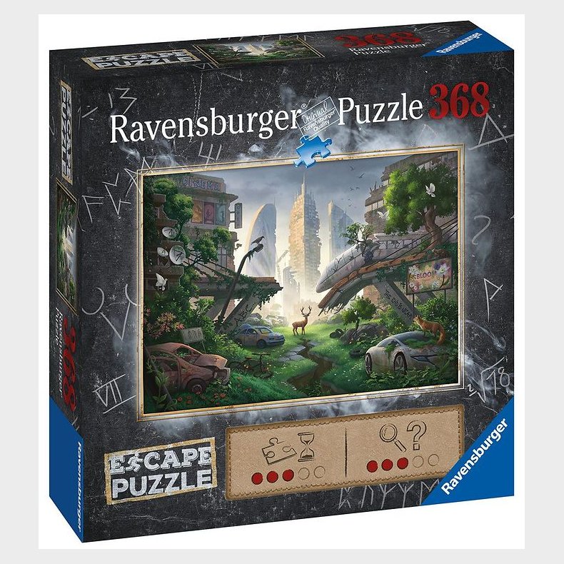Ravensburger Puslespil - 368 Brikker - Escape Desolated City