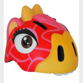 Crazy Safety Cykelhjelm m. Lys - Giraffe - Rd