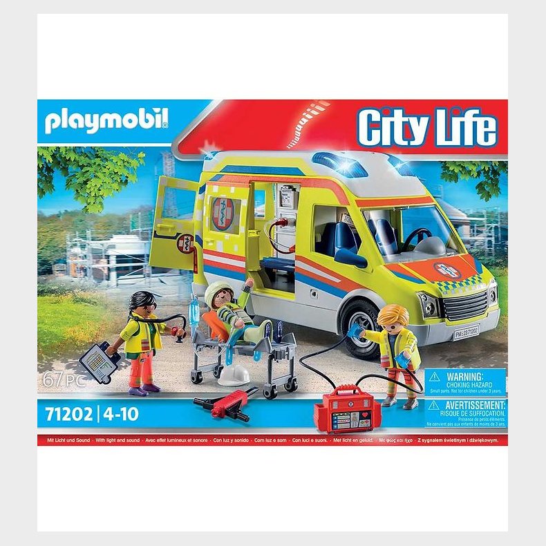 Playmobil City Life - Ambulance - 71202 - 67 Dele