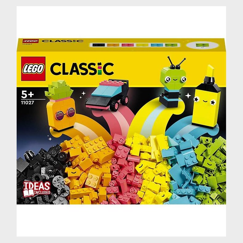 LEGO Classic - Kreativt Sjov Med Neonfarver 11027 - 333 Dele