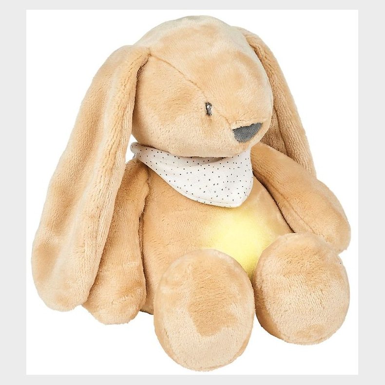 Nattou Sovebamse m. Natlys/Lyd - Sleepy Bunny - Pale Brown