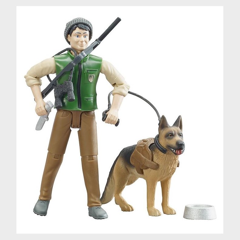 Bruder Figur - bworld - Ranger m. Hund - 62660