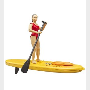 Bruder Figur - bworld - Livredder m. Paddleboard - 62785
