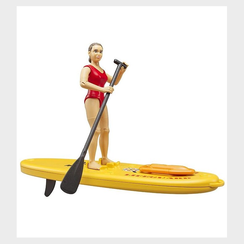 Bruder Figur - bworld - Livredder m. Paddleboard - 62785