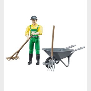 Bruder Figur - bworld - Landmand m. Tilbehr - 62610