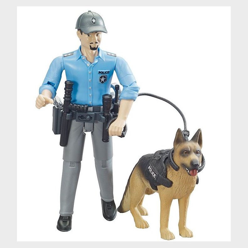 Bruder Figur - bworld - Politimand m. Politihund - 62150