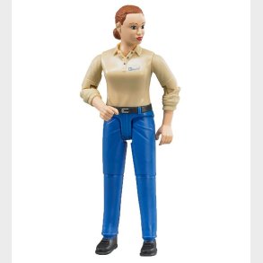 Bruder Figur - bworld - Kvinde m. Bl Bukser - 60408