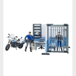 Bruder Legest - bworld - Politistation m. Motorcykel - 62732