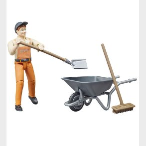 Bruder Figur - bworld - Kommunalarbejder m. Tilbehr - 62130