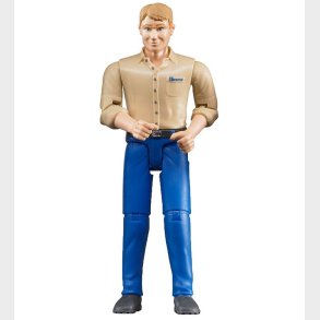 Bruder Figur - bworld - Mand m. Bl Bukser - 60006