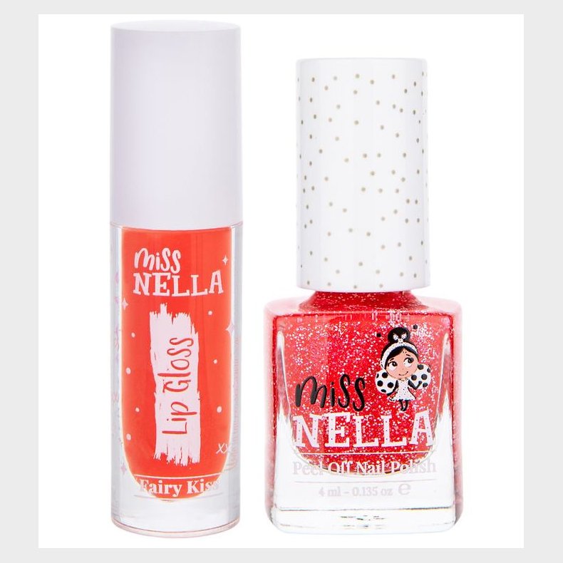 Miss Nella Lip Gloss &amp; Neglelak - Fairy Kiss