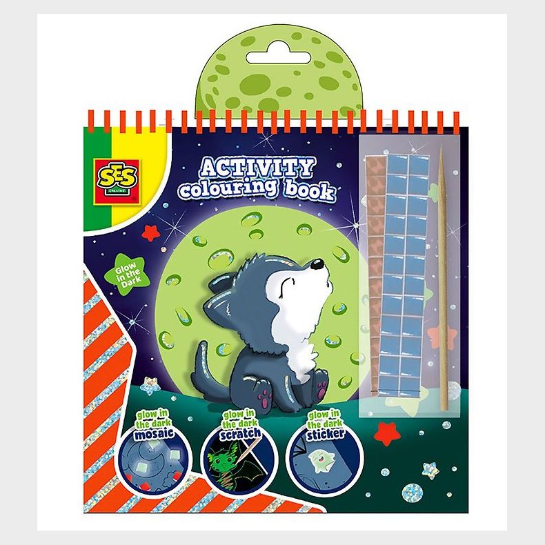 SES Creative Aktivitetsbog m. Selvlysende