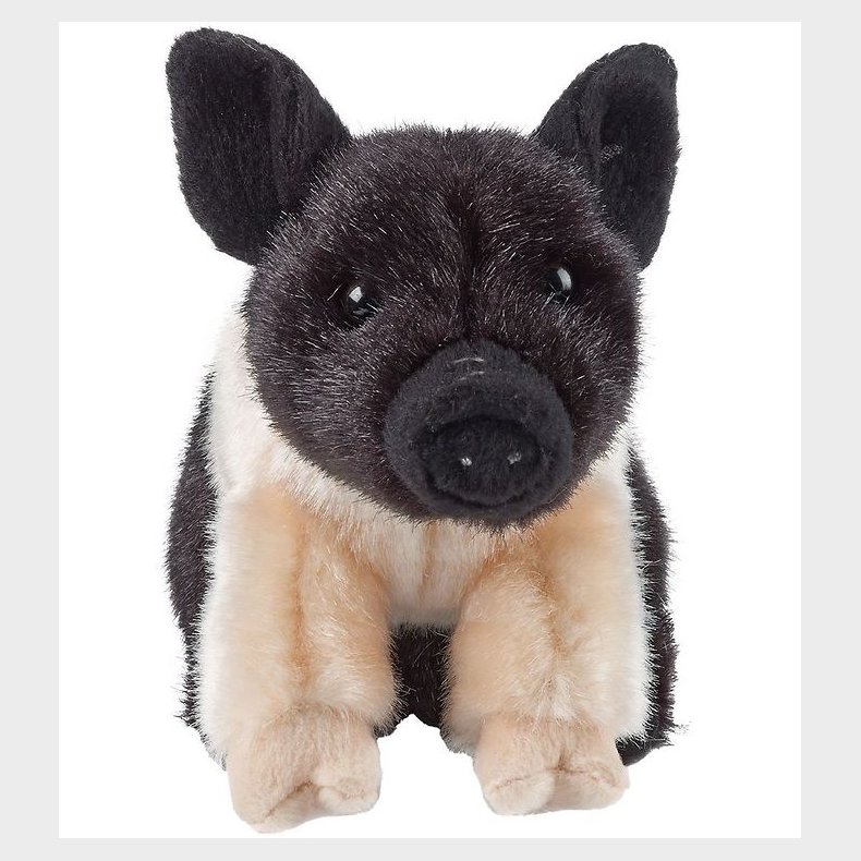 Living Nature Bamse - 14x14 cm - Pattegris - Sort/Rosa