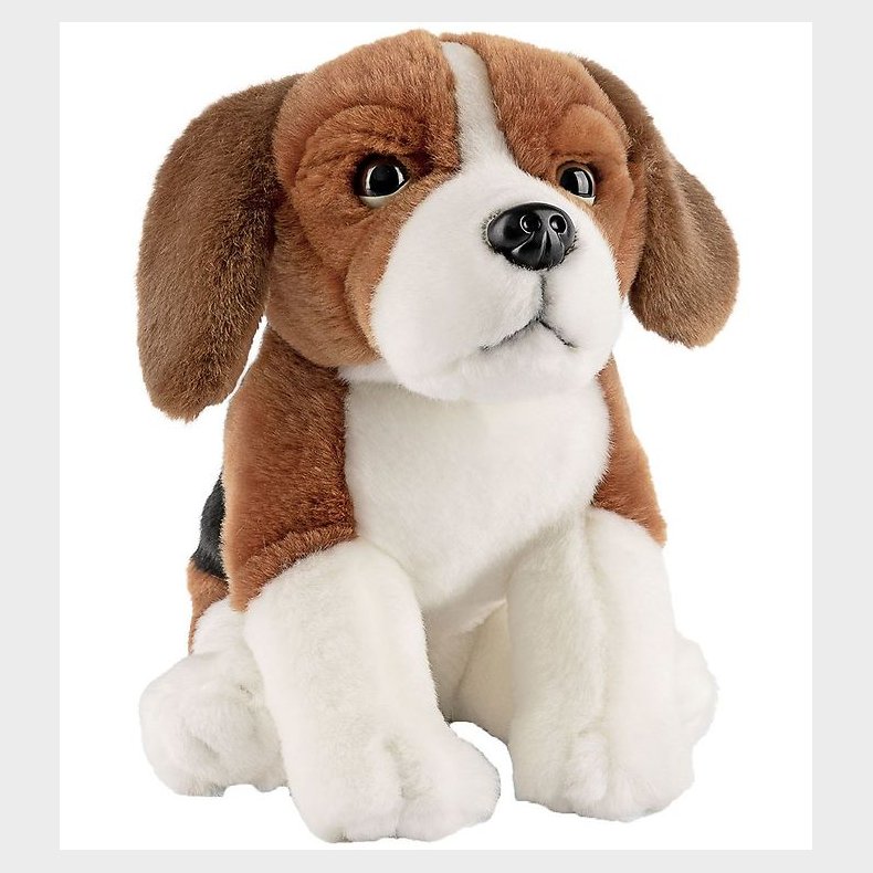 Living Nature Bamse - 24x19 cm - Beagle - Sort/Brun/Hvid