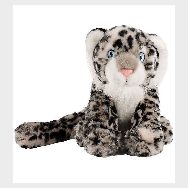 Living Nature Bamse - 20x17 cm - Sneleopard - Hvid/Sort