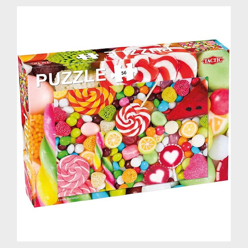 TACTIC Puslespil - Candy Bonanza - 56 Brikker