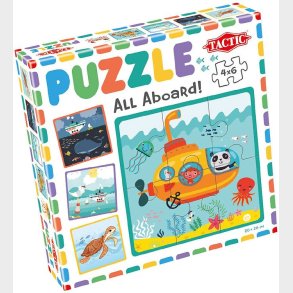 TACTIC Puslespil - My First Puzzle - 4x6 Brikker - All Aboard