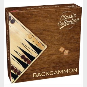 TACTIC Brtspil - Backgammon - Classic Collection - Tr