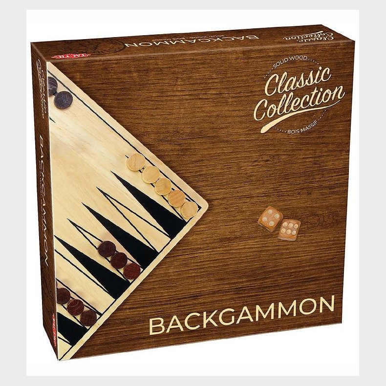 TACTIC Brtspil - Backgammon - Classic Collection - Tr