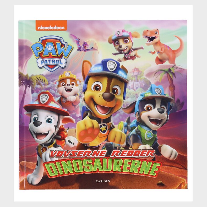 Forlaget Carlsen Bog - Paw Patrol - Vovserne Redder Dinosaurerne