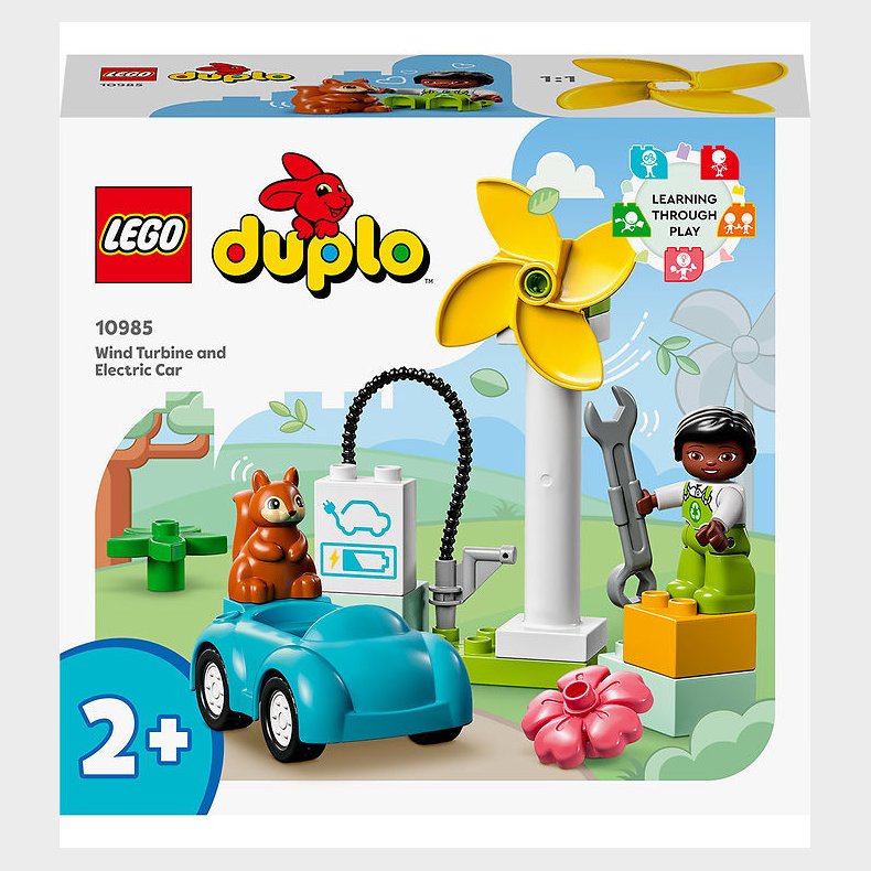 LEGO DUPLO - Vindmlle og elbil 10985 - 16 Dele