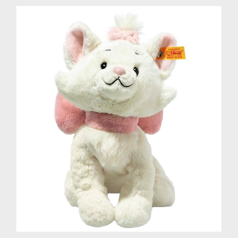 Steiff Bamse - 24 cm. - Marie Cat - Hvid/Pink