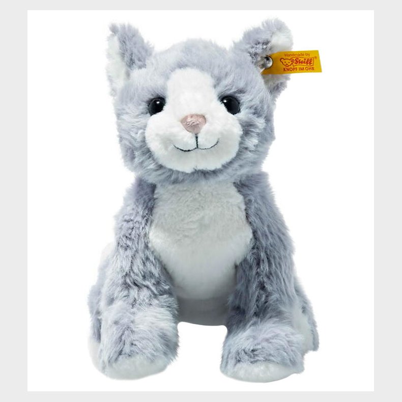 Steiff Bamse - 26 cm. - Cassie Cat - Ice Blue/White
