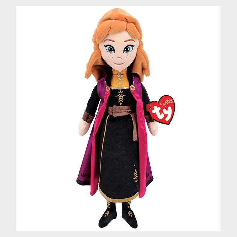 Ty Dukke m. Lyd - Beanie Buddies - 38 cm - Frozen 2 - Anna