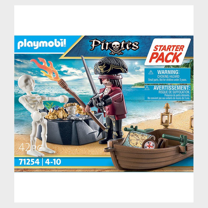 Playmobil Pirates - Starter Pack - 71254 - 42 Dele