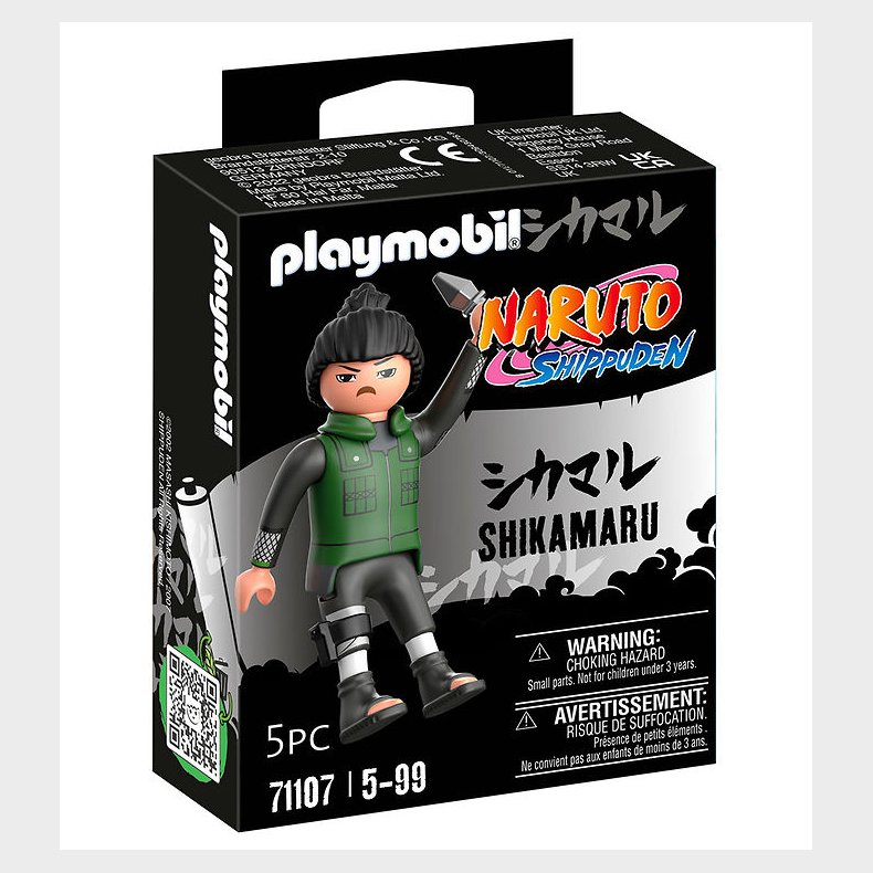 Playmobil Naruto - Shikamaru - 71107 - 5 Dele